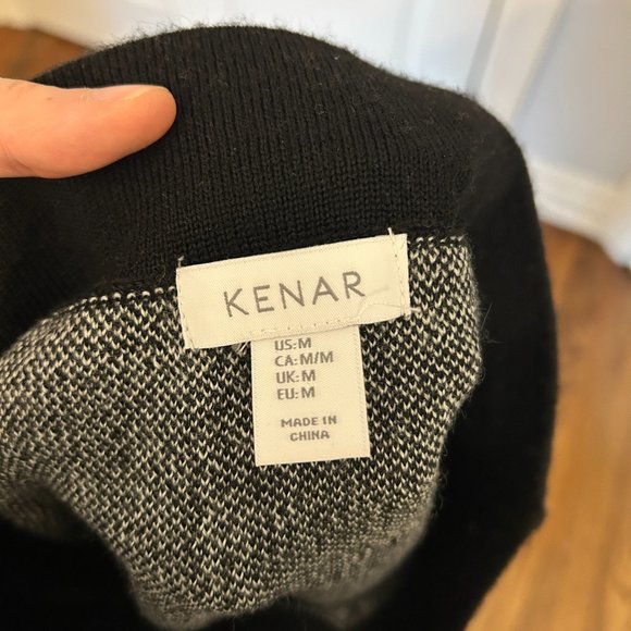 Wool Skirt - Black and White Checks - Picture 3 of 3